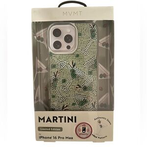 MVMT Martini Sewn Beaded Limited Edition iPhone 16 Pro Max Phone Case New Box